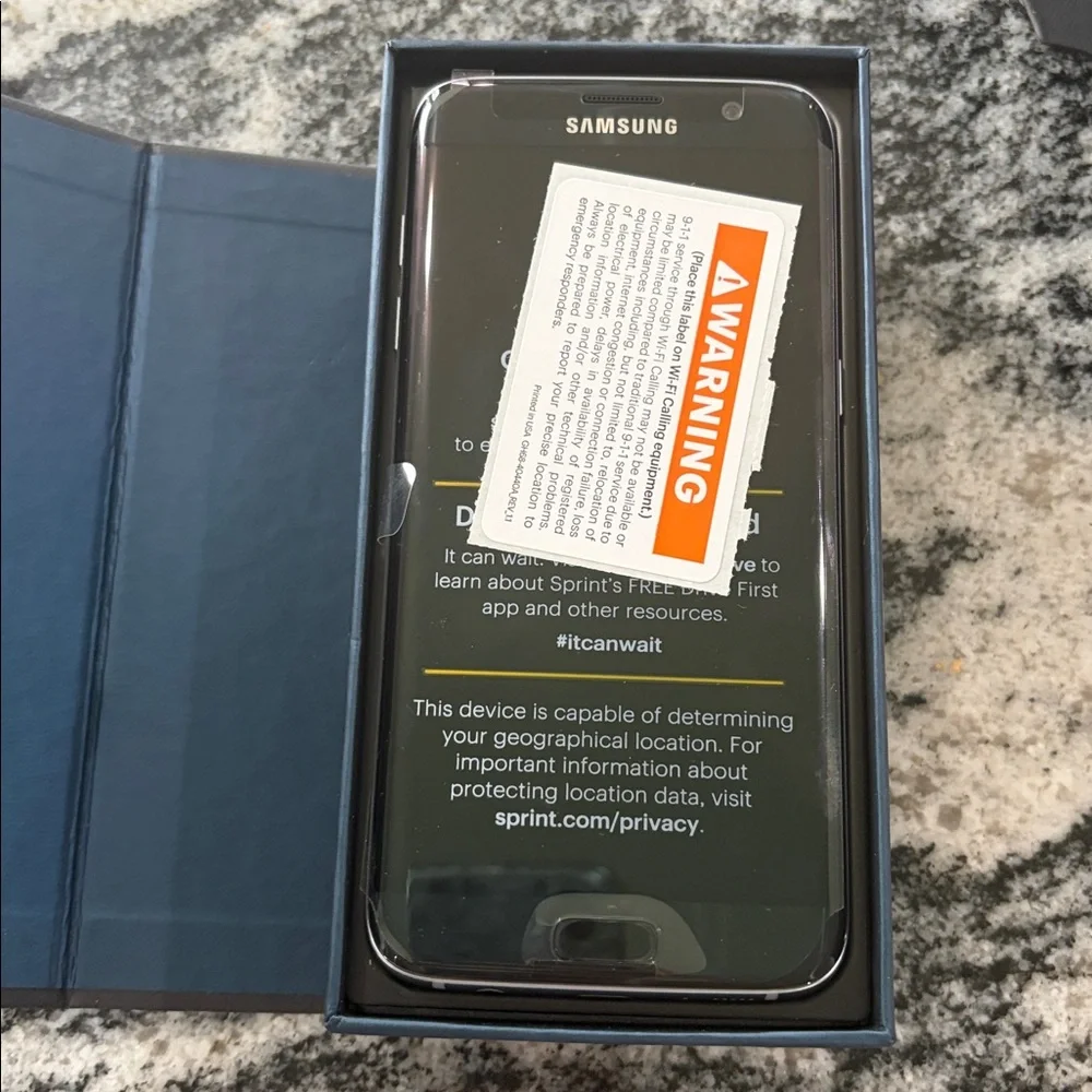 MINT Samsung Galaxy S7 Edge SM-G935P - 32GB Black (Sprint) - Original Box & Accs